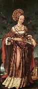 HOLBEIN, Hans the Younger St Ursula oil